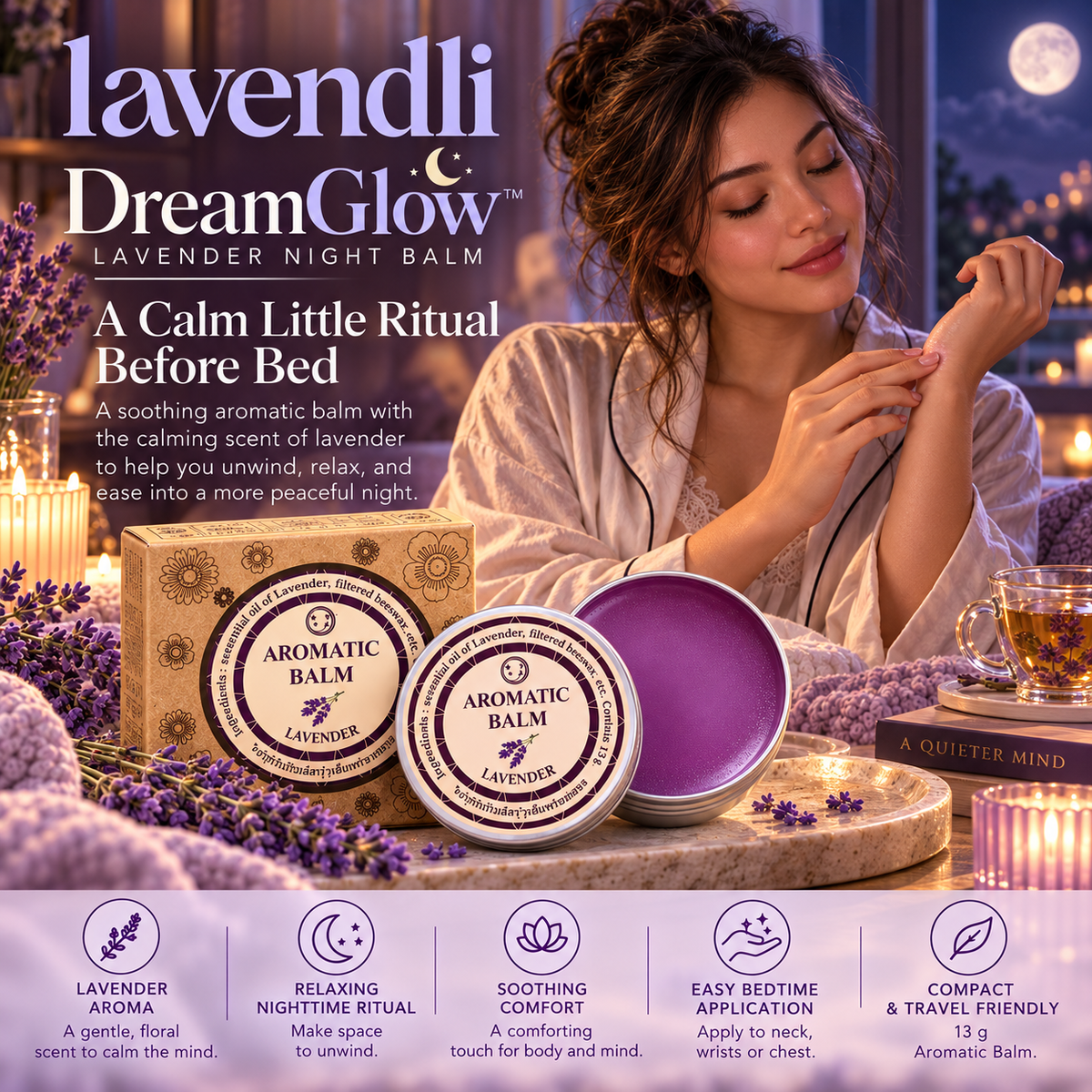 Lavendli DreamGlow™ — Lavender Night Balm