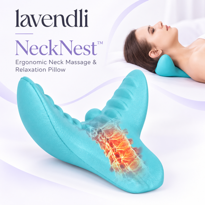 Lavendli NeckNest™ - Ergonomic Neck Massage & Relaxation Pillow