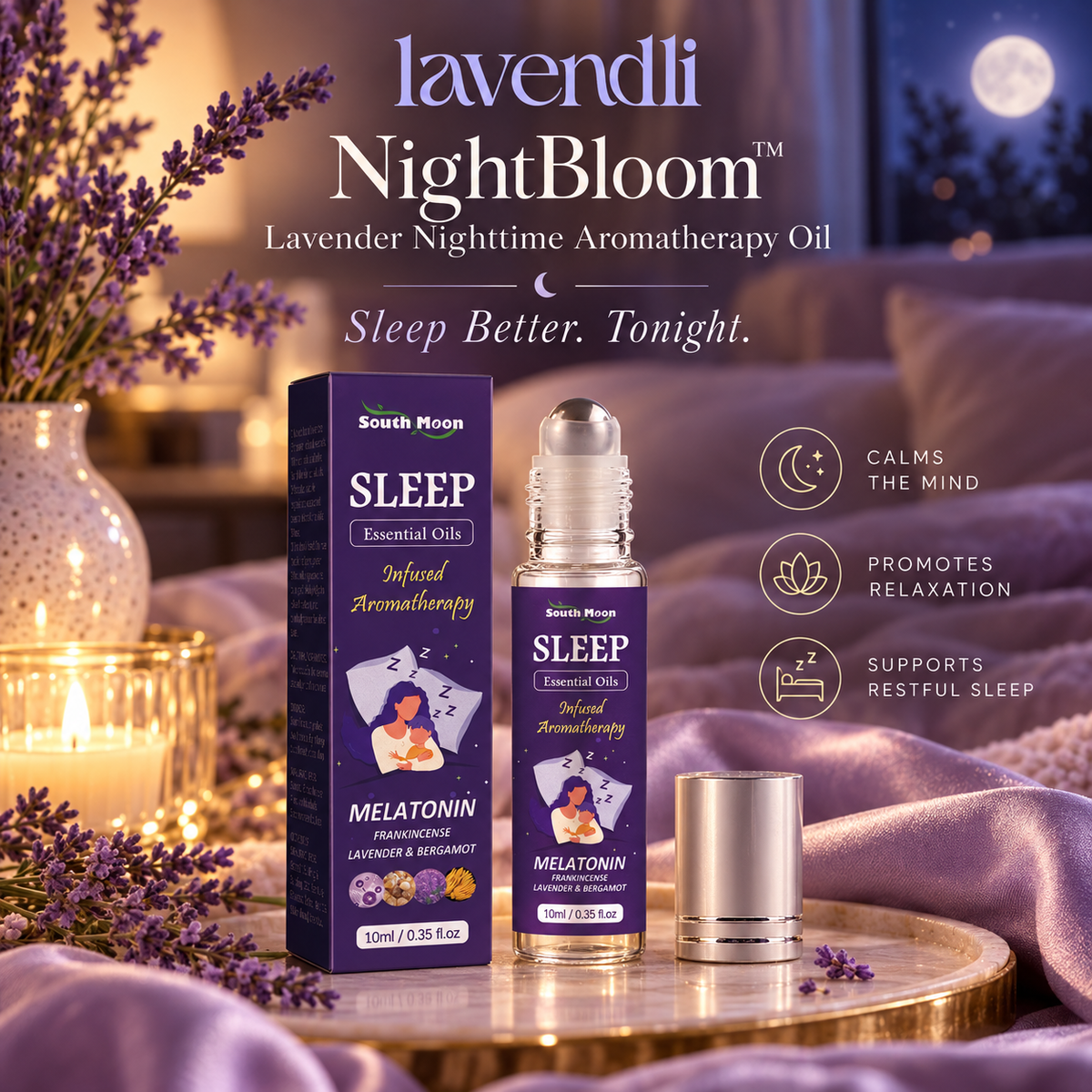 Lavendli NightBloom™ - Lavender Nighttime Aromatherapy Oil