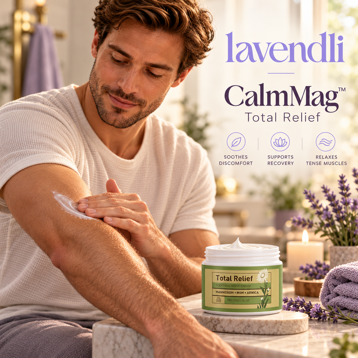 Lavendli CalmMag™ – Magnesium Soothing Total Relief Body Cream