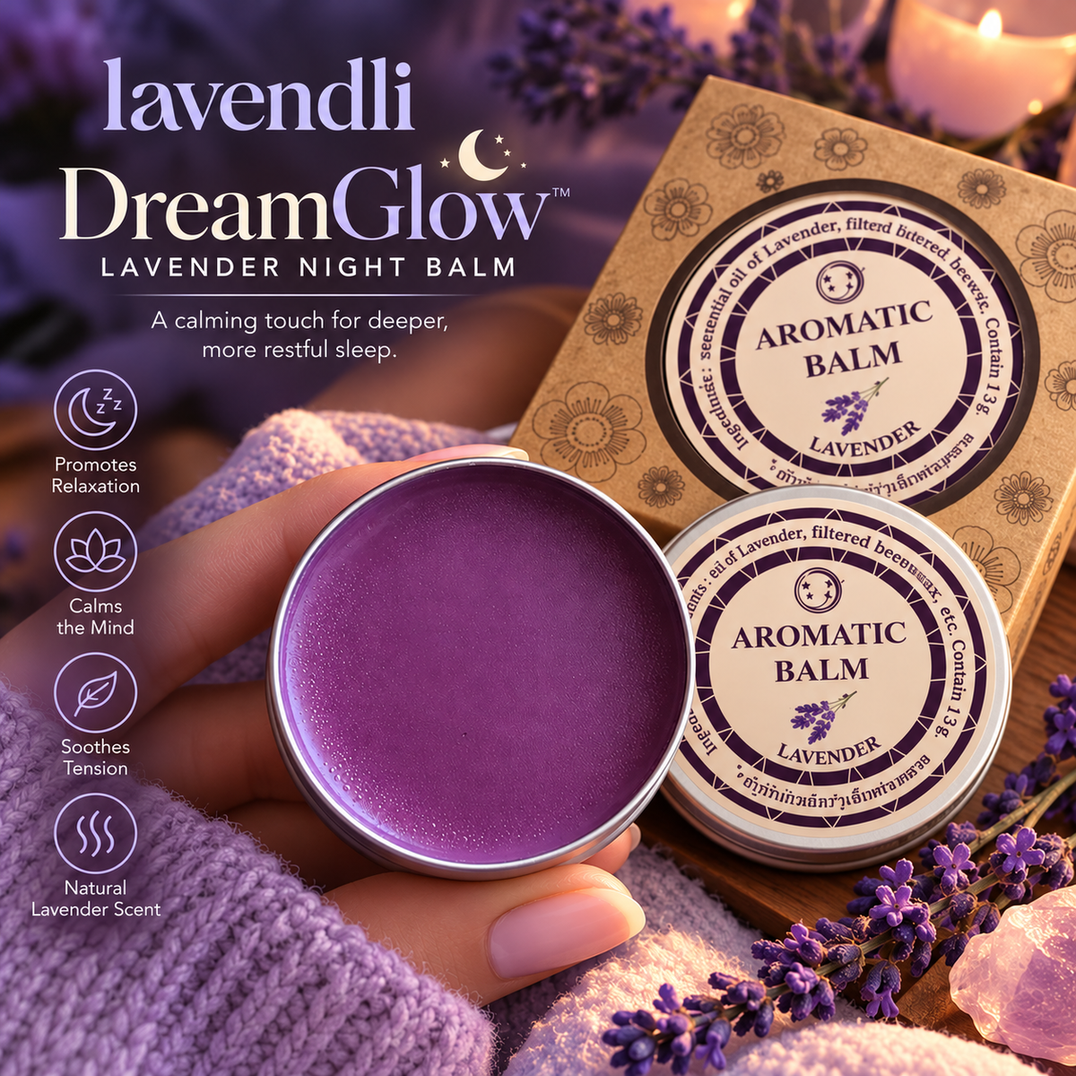Lavendli DreamGlow™ — Lavender Night Balm
