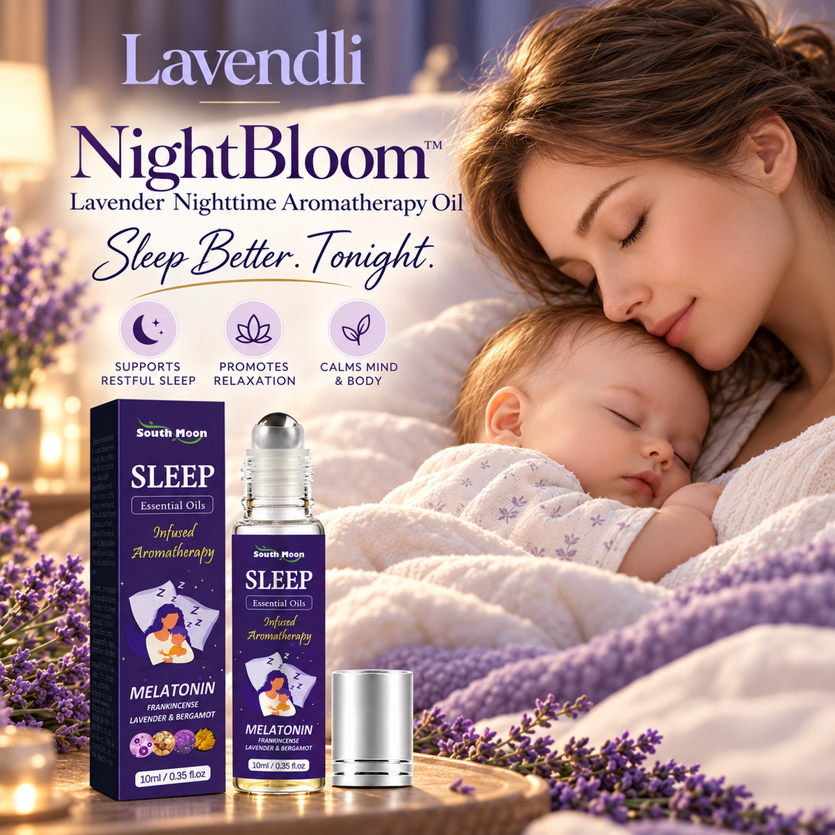 Lavendli NightBloom™ - Lavender Nighttime Aromatherapy Oil