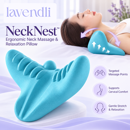 Lavendli NeckNest™ - Ergonomic Neck Massage & Relaxation Pillow